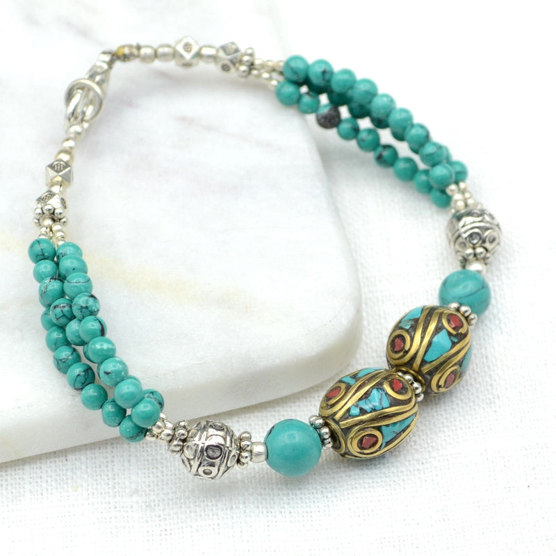 Kailash Turquoise Tibetan Bracelet Bracelet Tibet Gift Corner