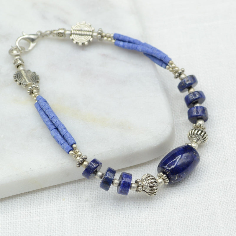 Simply Lapis Lazuli Tibetan Bracelet Bracelet Tibet Gift Corner