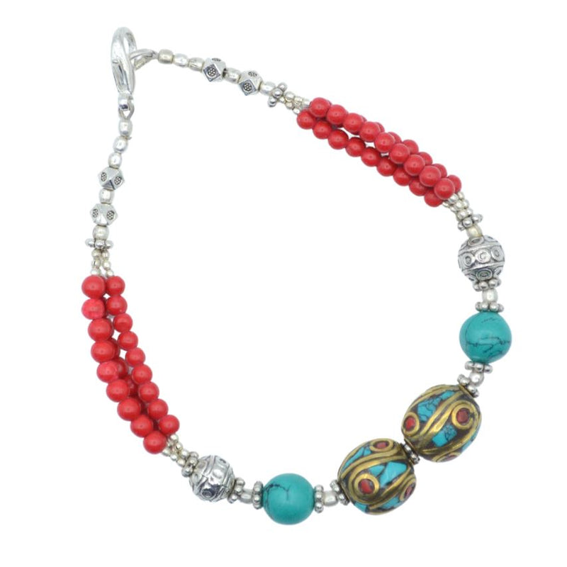 Kailash Coral Tibetan Bracelet Bracelet Tibet Gift Corner
