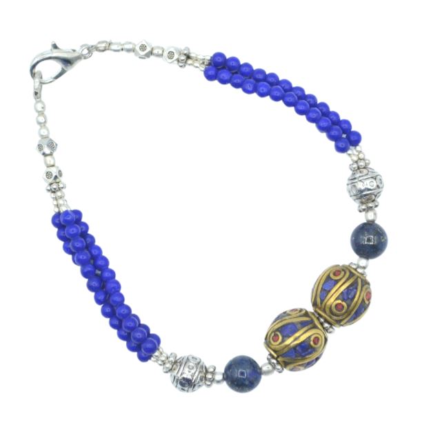 Kailash Lapis Tibetan Bracelet Bracelet Tibet Gift Corner