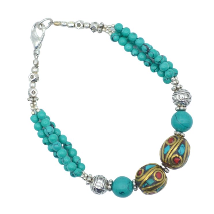 Kailash Turquoise Tibetan Bracelet Bracelet Tibet Gift Corner