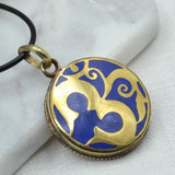 Brass Om Necklace