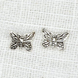 Butterfly Silver Stud Earrings Earrings Shakyamuni 