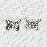 Butterfly Silver Stud Earrings