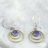 Circles Lapis Lazuli Earrings