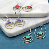 Circles Lapis Lazuli Earrings Earrings Shakyamuni 