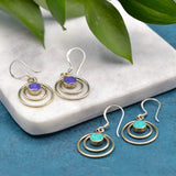 Circles Lapis Lazuli Earrings Earrings Shakyamuni 