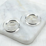 Fancy Spiral Silver Earrings Earrings Dambar International 