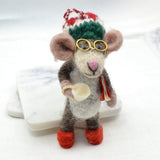 Homebody Mouse Felt Ornament Christmas ornament Everest Fashion 