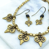 Jangmu Leaf Earrings Necklace Langtang Designs 