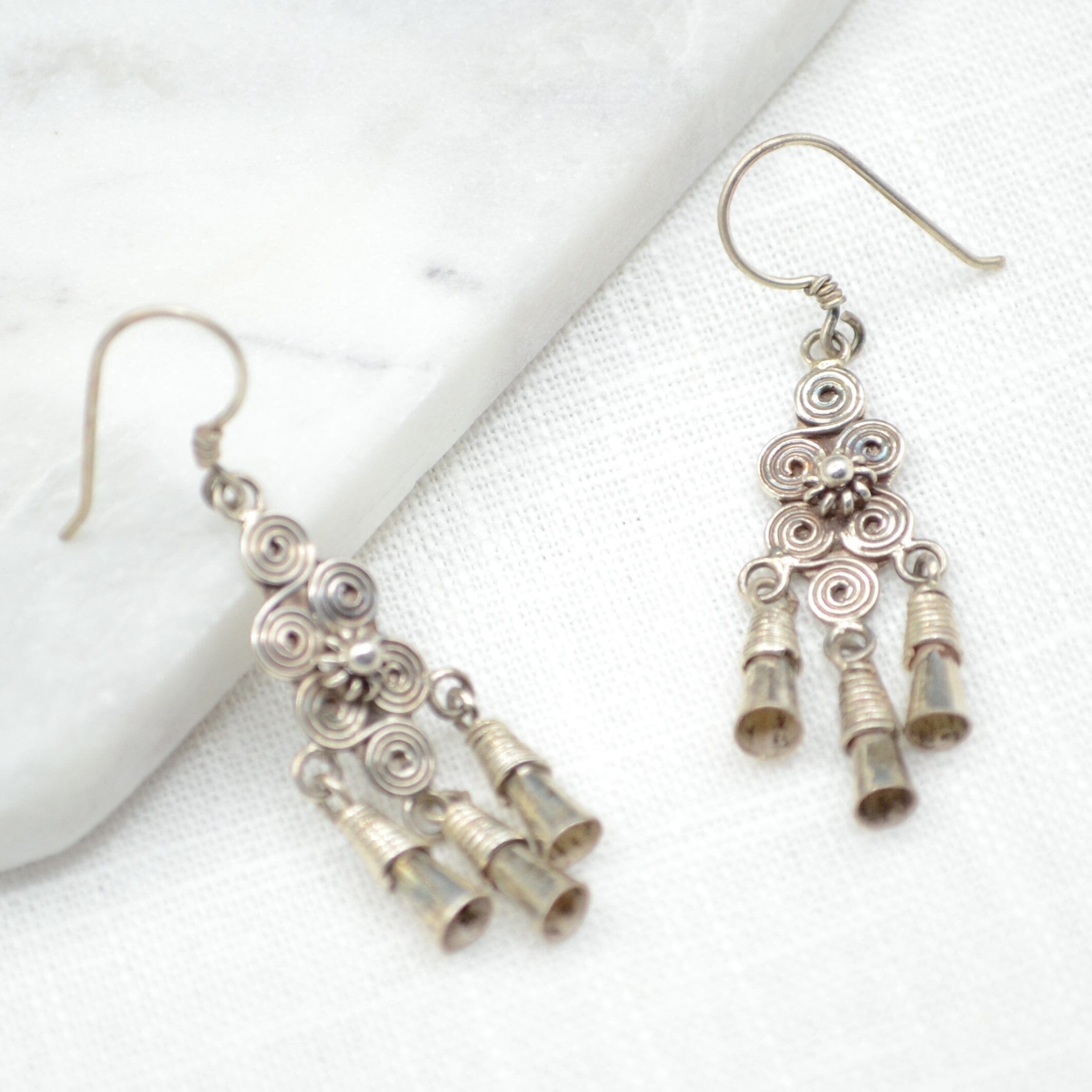 Jhumka Silver Earrings Earrings Yak & Yeti 