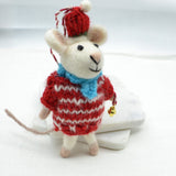 Jingle Bell Mouse Felt Ornament Christmas ornament Everest Fashion 