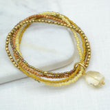 Karuna Citrine Beaded Bracelet Bracelet Beads for Life 