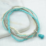 Karuna Turquoise Beaded Bracelet Bracelet Beads for Life 