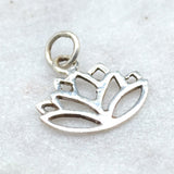 Lotus Flower Silver Pendant