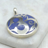 Om Lapis Pendant Earrings Shakyamuni 