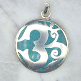 Om Turquoise Pendant