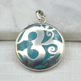 Om Turquoise Pendant