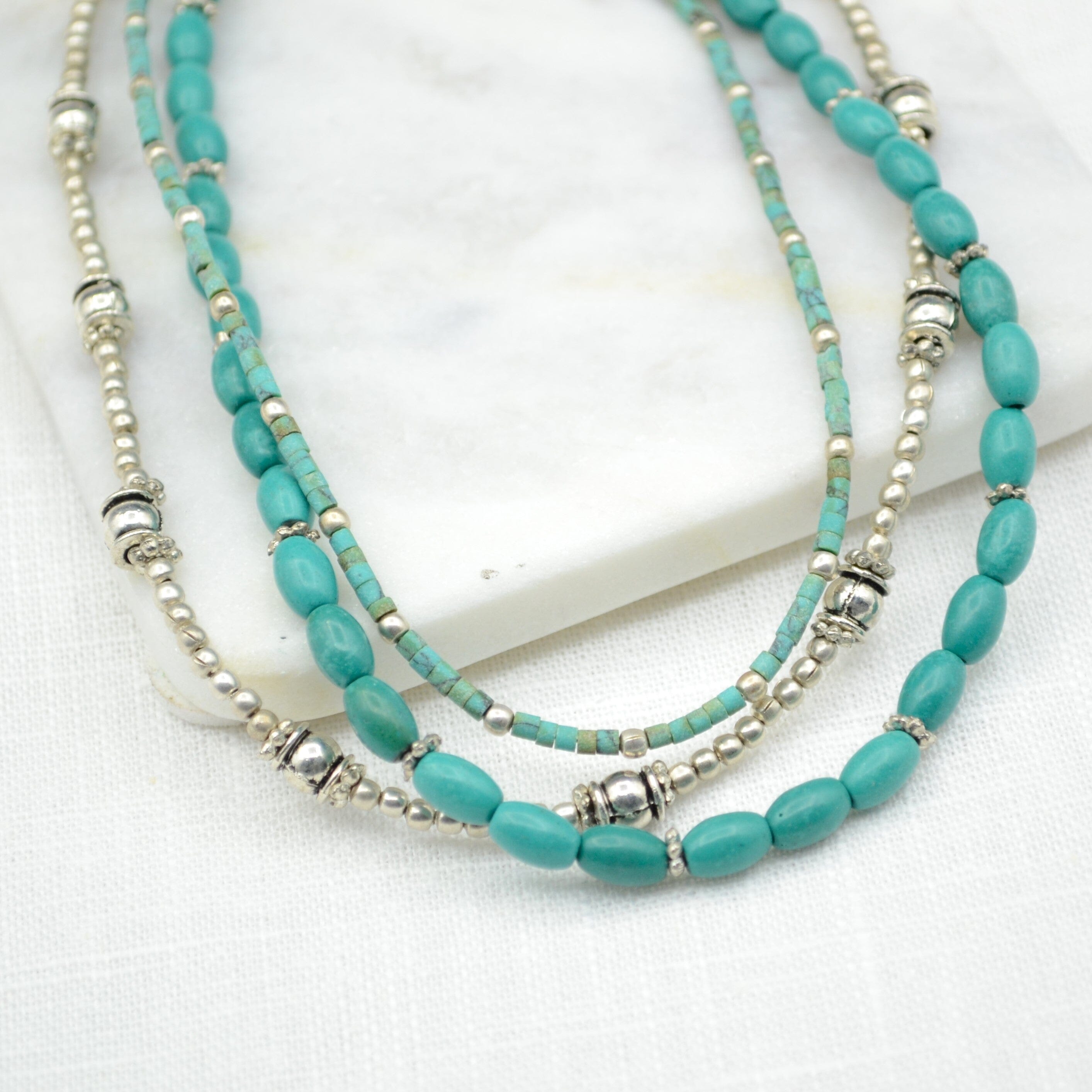 Pemba Turquoise Necklace Necklace Langtang Designs 