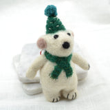 Comfy Polar Bear Felt Ornament