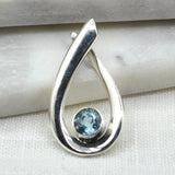 Ribbon Loop Silver Pendant Earrings Dambar International 