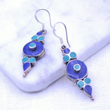 Tribal Lapis & Turquoise Earrings Earrings Shakyamuni 