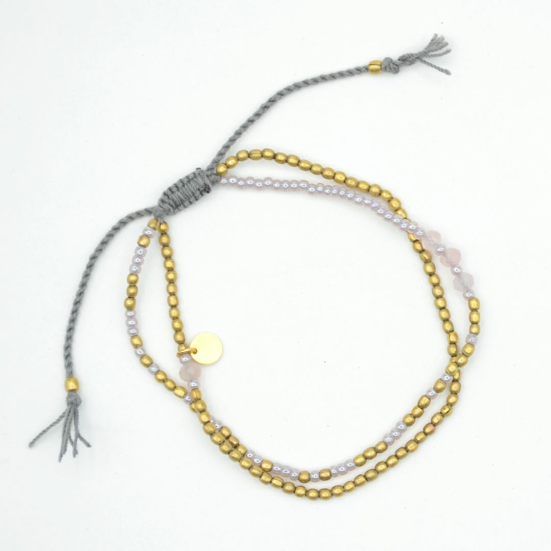 Eternity Beaded Bracelet Bracelet Beads for Life Rose Quartz 