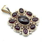 Garnet Beauty Silver Pendant Pendant Himal International 