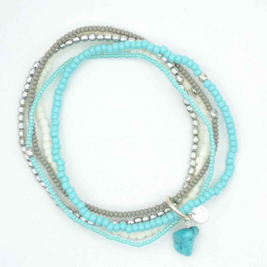 Karuna Beaded Bracelet Bracelet Beads for Life Turquoise 
