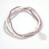 Karuna Rose Quartz Beaded Bracelet Bracelet Beads for Life 