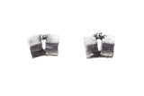 New- silver square studs Earrings Didi Bahini 