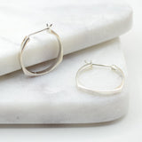 Squared Hoop Silver Earrings Earrings Millenium 